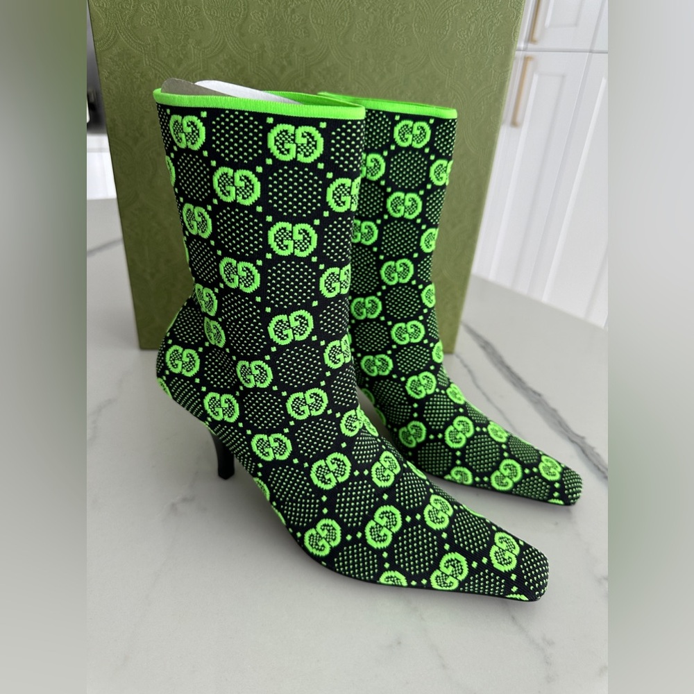 Gucci GG Jersey Tom Technical Fabric Boot